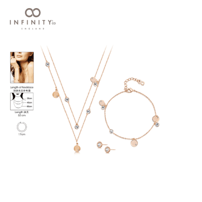 Infinity & Co. Mia Necklace, Earrings & Bracelet Set