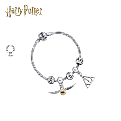 Harry Potter Silver Plated Bracelet With Charms And Beads