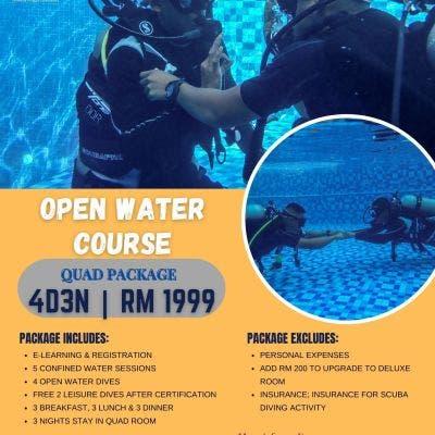 Dungun Escapade PADI Open Water Diver Course - Pulau Tenggol, Terengganu