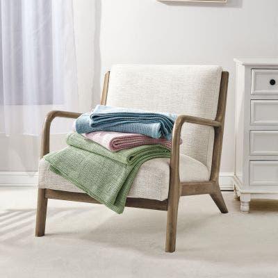 Aussino 100% Cotton Leno Weave Thermal Blanket