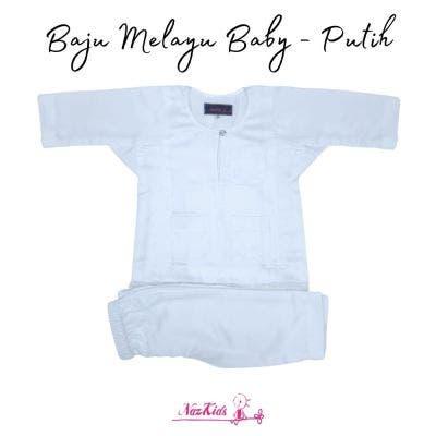 Baju Melayu Baby (White)