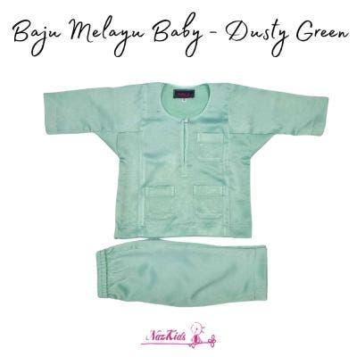 Baju Melayu Baby (Dusty Green)