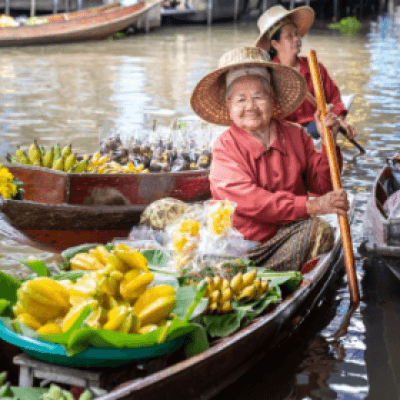 Bangkok Damnoen Saduak Floating and Railway Market Guided Tour Tour