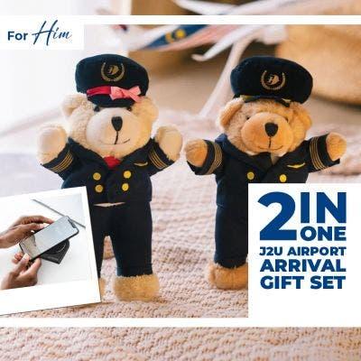 2-In-1 J2U Airport Arrival Gift Set (For Him)