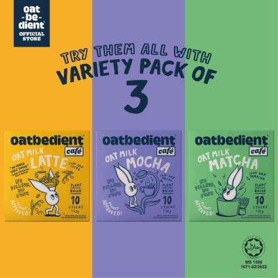 Oatbedient Cafe Series Oat Milk [Variety of 3]