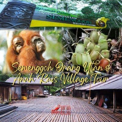 Cat City Semenggoh Orang Utan & Anah Rais Village Tour (Min. 2 Adults / Prices for 2 adults)