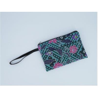 Batik Wristlet Pouch