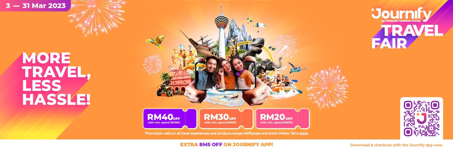 Journify Travel Fair Campaign 2023 Promo Page