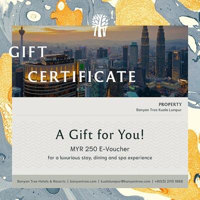 Banyan Tree Kuala Lumpur RM 250 e-Gift Certificate