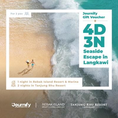 Tanjung Rhu Resort and Rebak Island Resort & Marina - Seaside Escape in Langkawi for 2 pax, 4D3N +  Journify gift voucher 